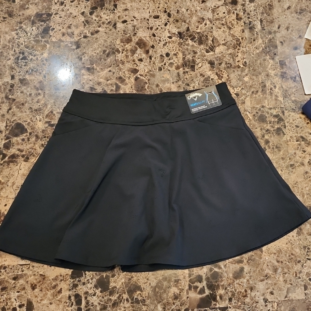 Callaway Black Skater Mini Skirt for Work
